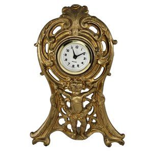Art Noveau Cherub Wind Up Clock Mercedes Germany Patented October 1906 #421